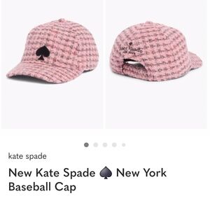 Kate Spade Pink Baseball Cap NWT